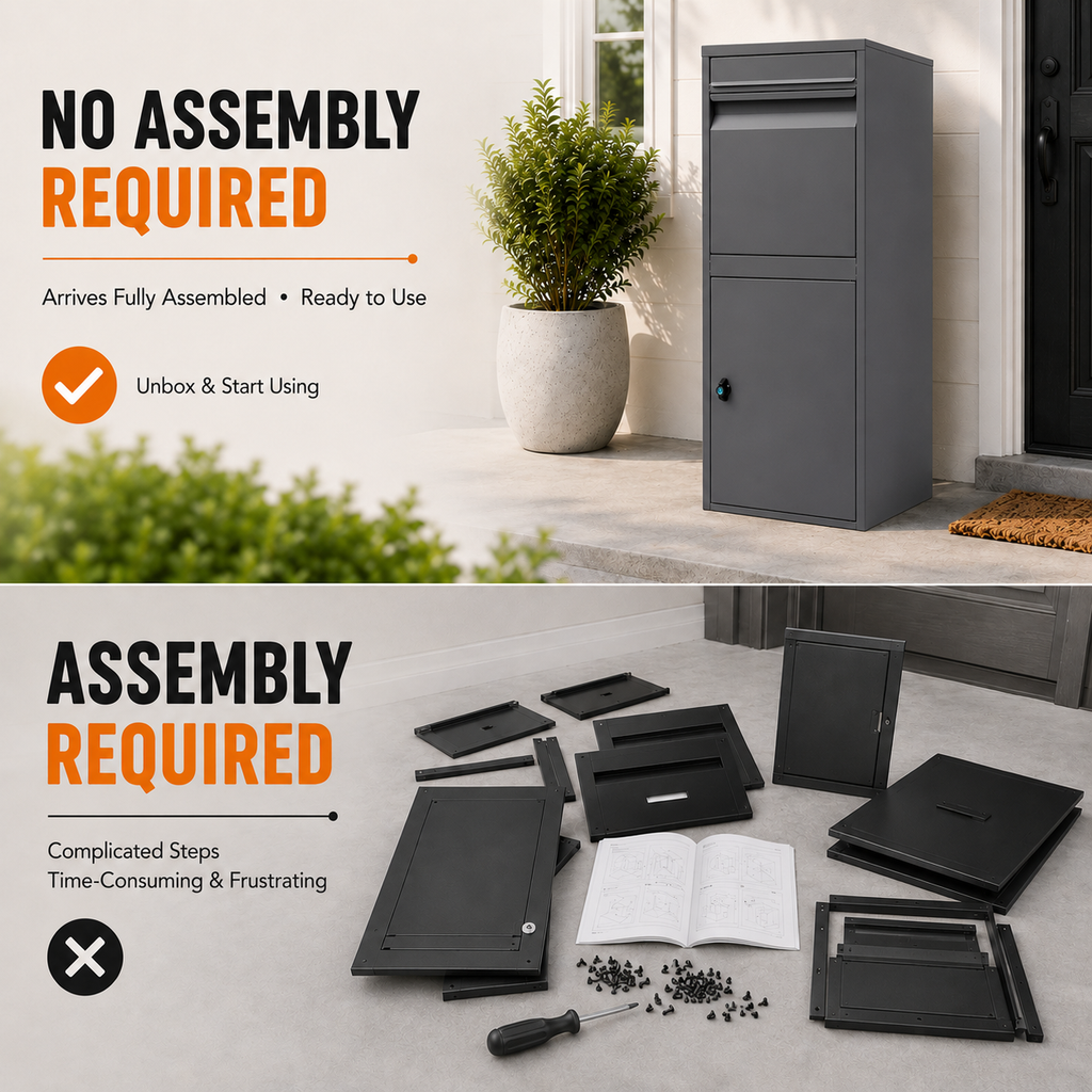 Package delivery Boxes for Outside - Gray