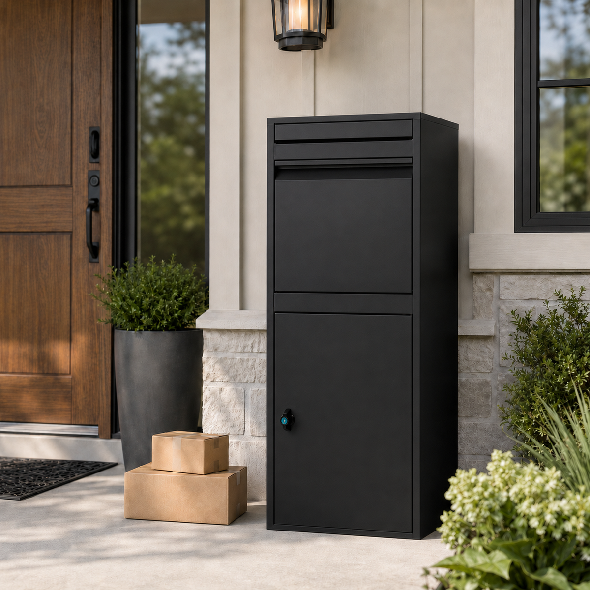 Package delivery Boxes for Outside - Black