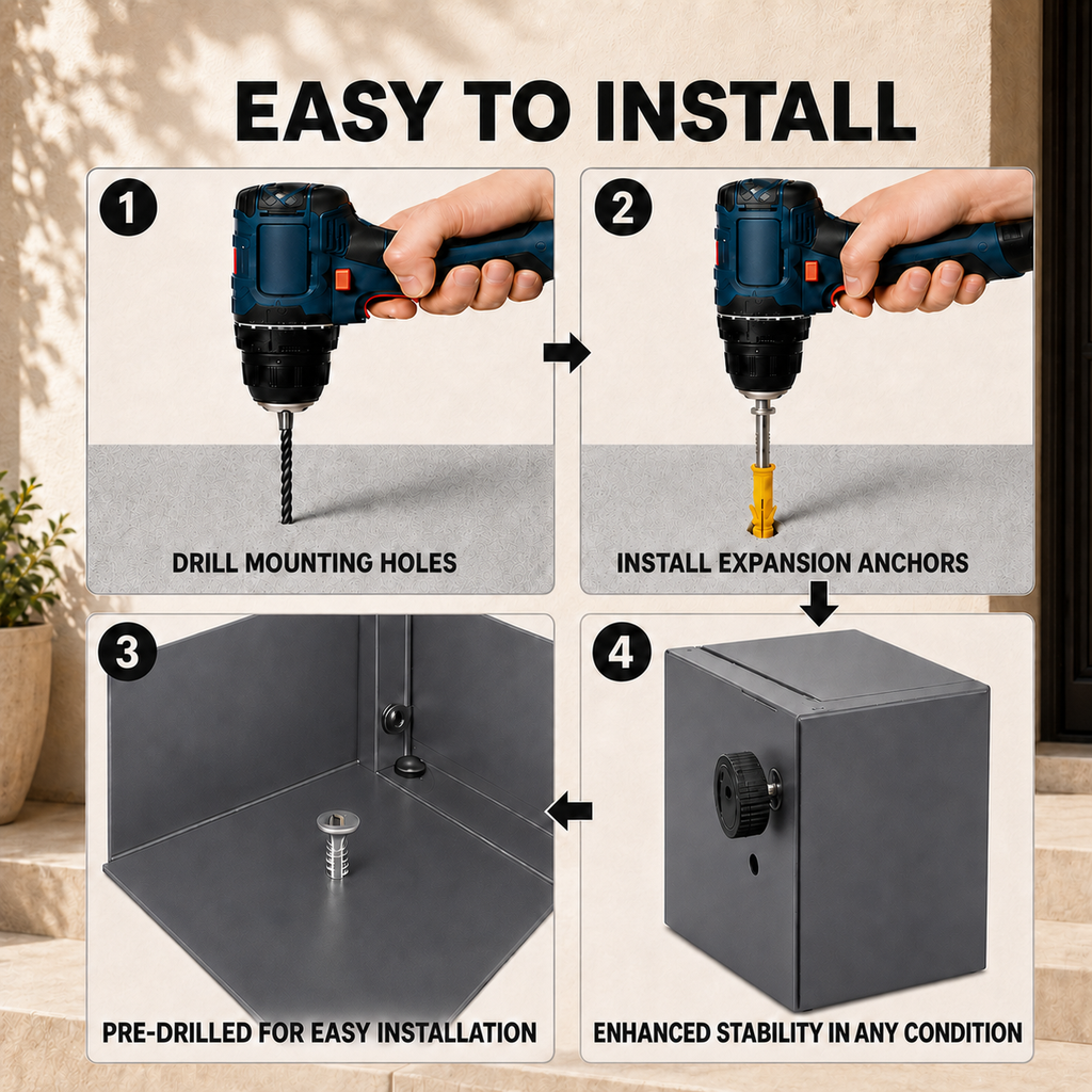 Package delivery Boxes for Outside - Gray