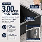 33" Stainless Steel Double Bowl Kitchen Sink - Undermount/Drop In Sink | R10 Corner Radius, 10" Deep Bowl, X-shaped Drainage, Noise-reducing, moisture-resistant, scratch resistant