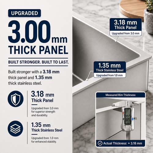 30x22 Inch 304 Stainless Steel Drop-In Single Bowl Kitchen Sink - Silver | 10" Deep Bowl, X-Shaped Drainage, Soundproof Coating, Accessories Included, R10 Rounded Corner