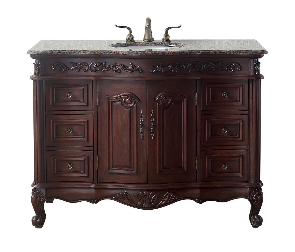 48'' Single Bathroom Vanity with Granite Top