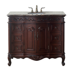 48'' Single Bathroom Vanity with Granite Top