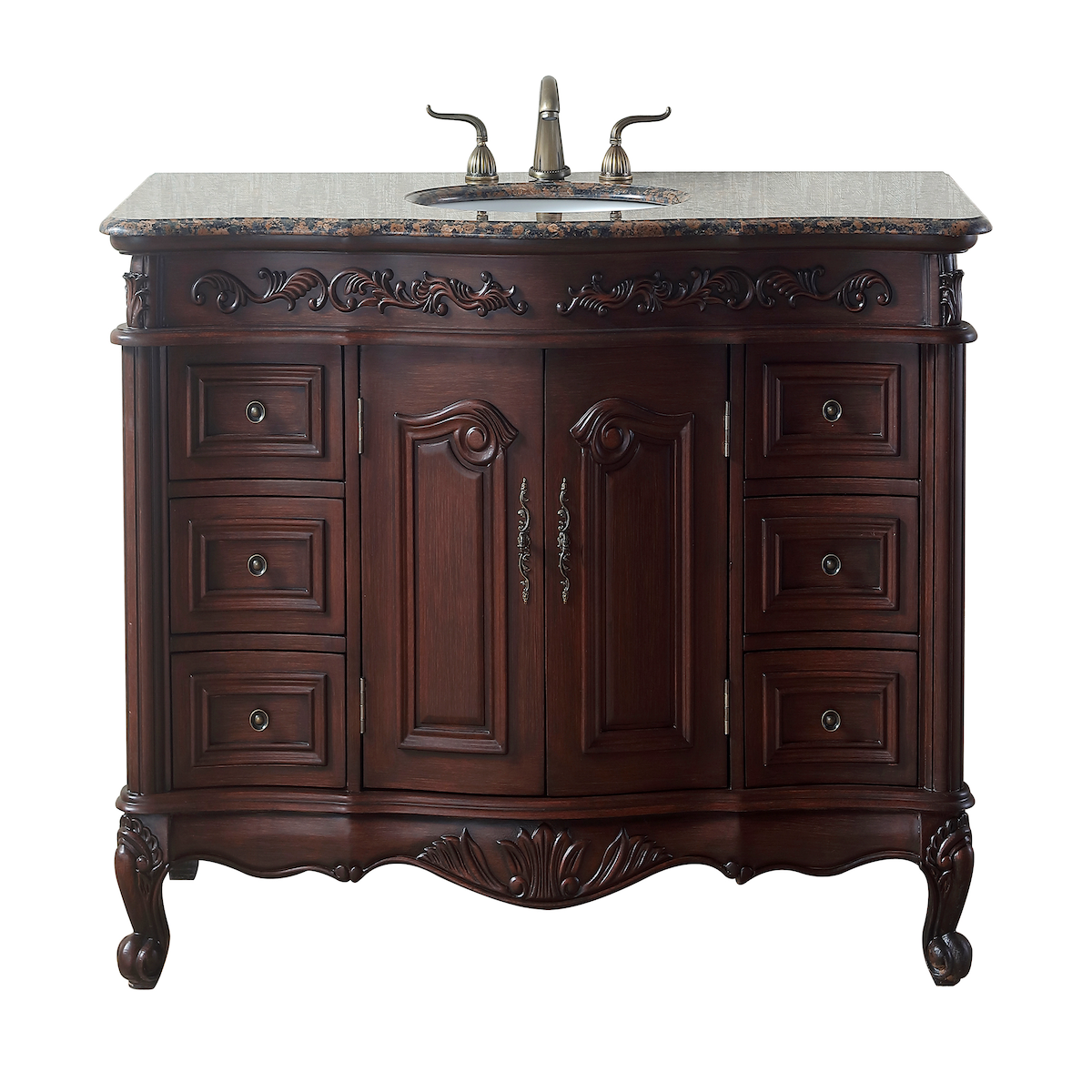 48'' Single Bathroom Vanity with Granite Top