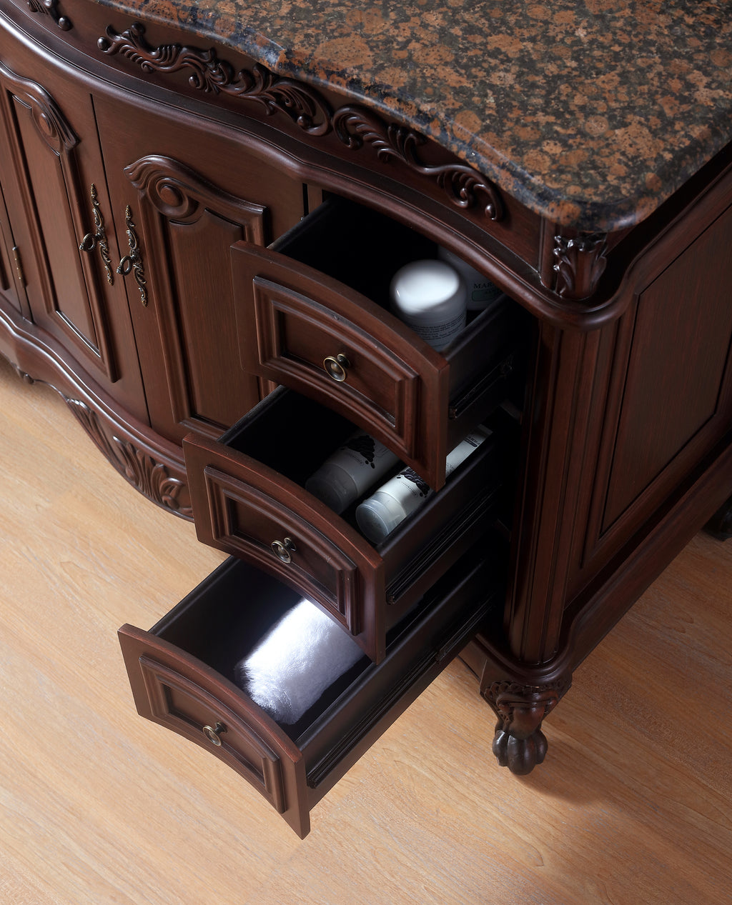 48'' Single Bathroom Vanity with Granite Top
