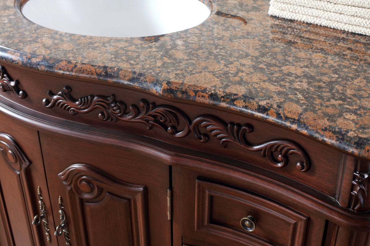 48'' Single Bathroom Vanity with Granite Top
