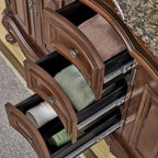 Gilliam 60'' Double Bathroom Vanity with Granite Top