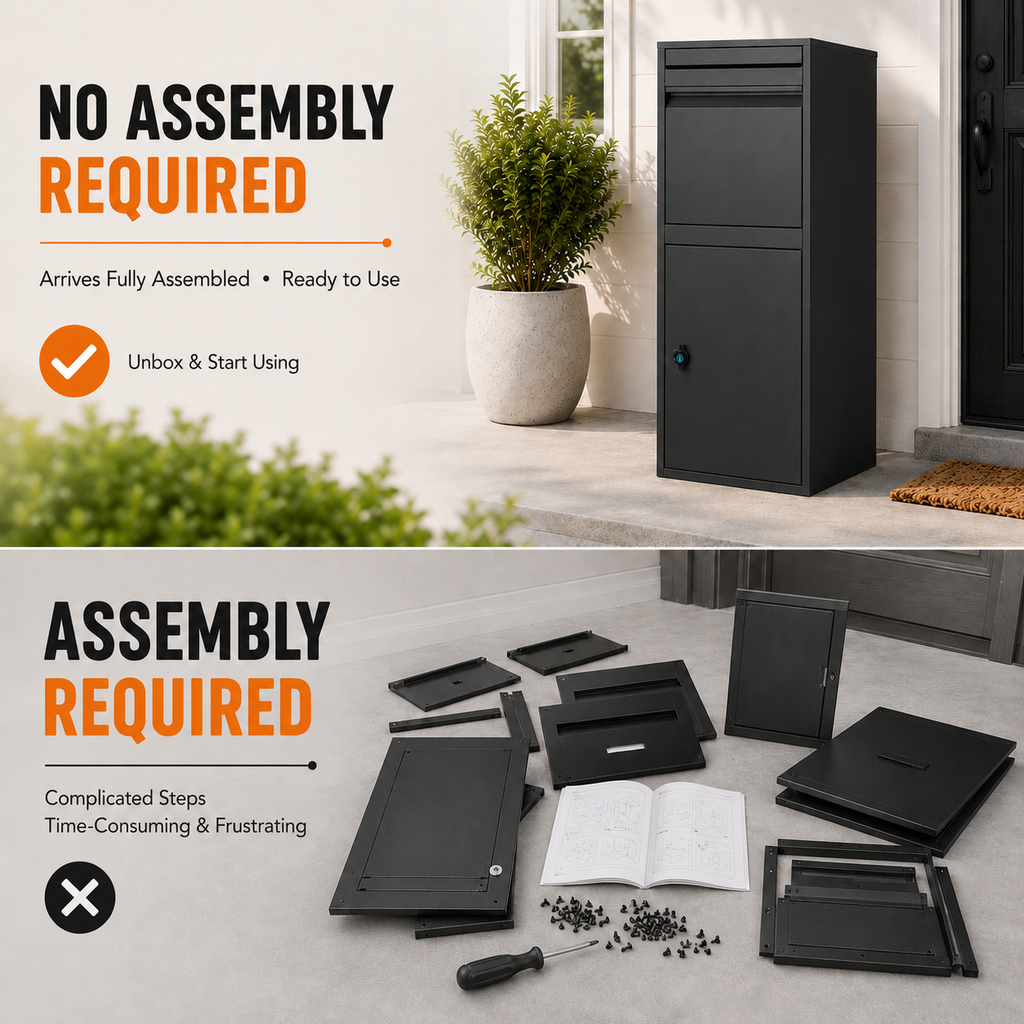 Package delivery Boxes for Outside - Black