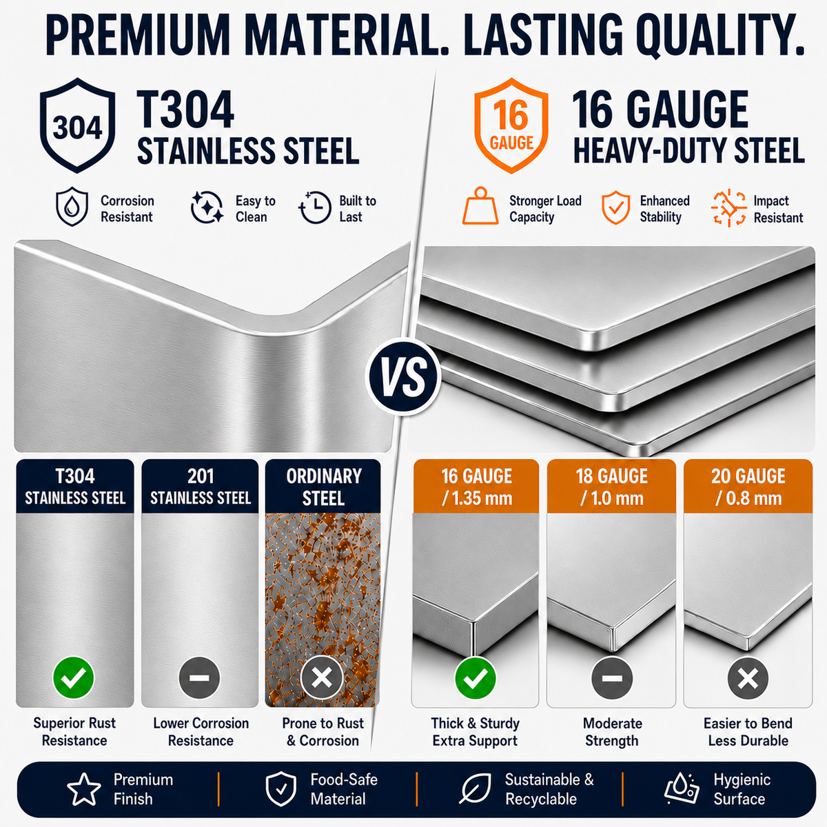 30x22 Inch 304 Stainless Steel Drop-In Single Bowl Kitchen Sink - Silver | 10" Deep Bowl, X-Shaped Drainage, Soundproof Coating, Accessories Included, R10 Rounded Corner