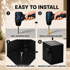 Package delivery Boxes for Outside - Black
